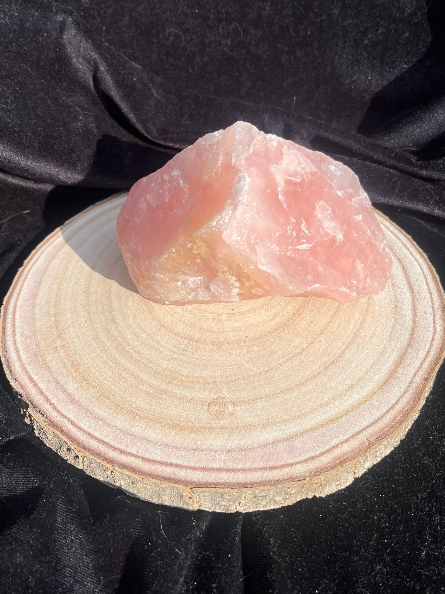 Lovely large chunk of rough rose quartz. 1.2 KG