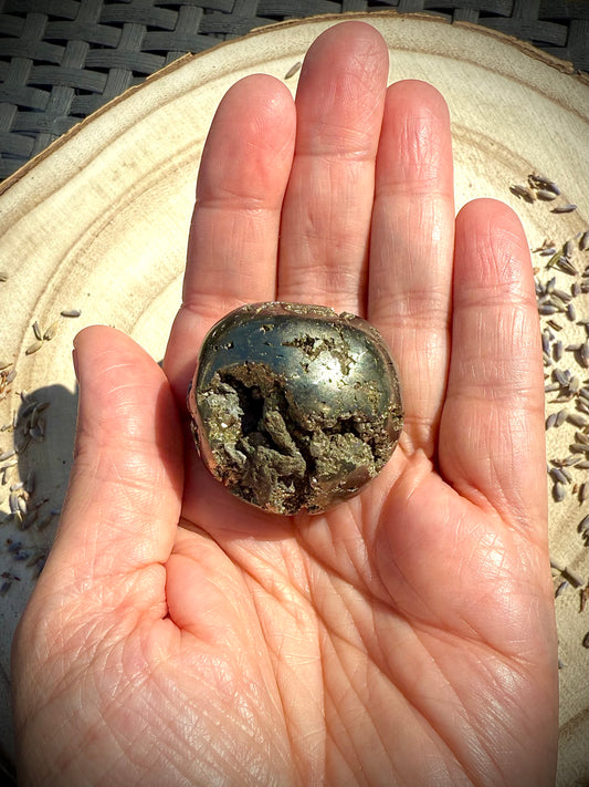 Polished Pyrite Boulder