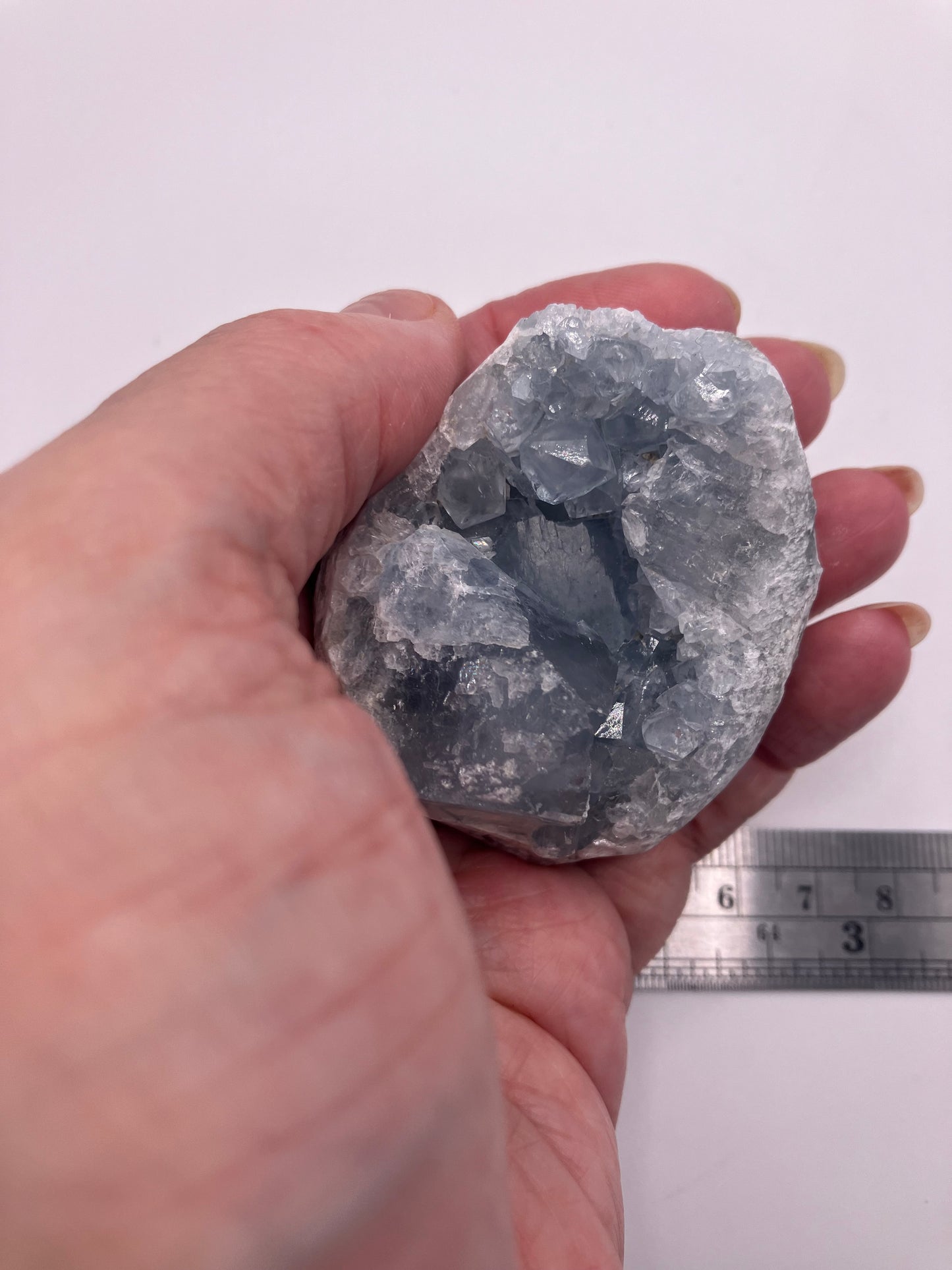 Egg shaped Celestite cluster 6cm
