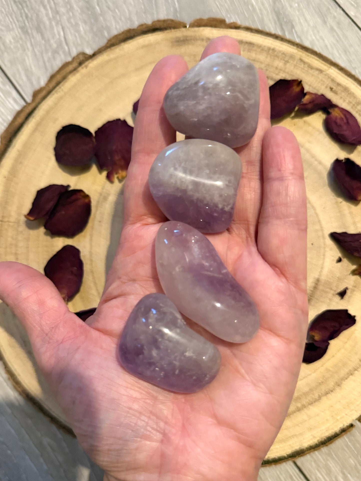 Large Amethyst tumble stones - Healing Crystal for Anxiety, Calm and Intuition