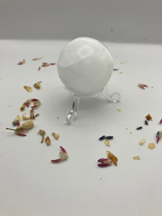 Satin Spar Selenite Sphere