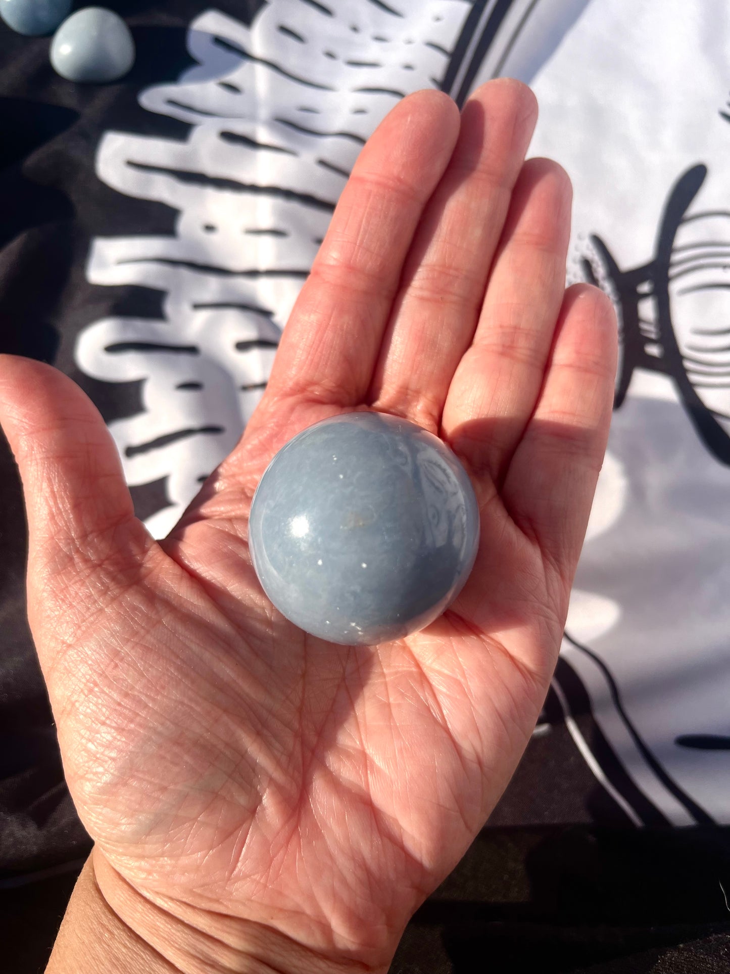 Angelite sphere