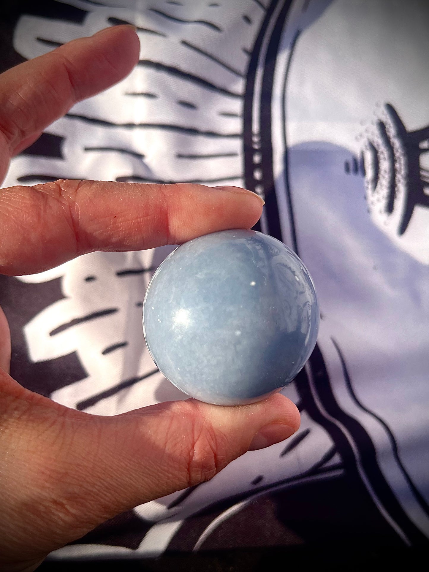 Angelite sphere