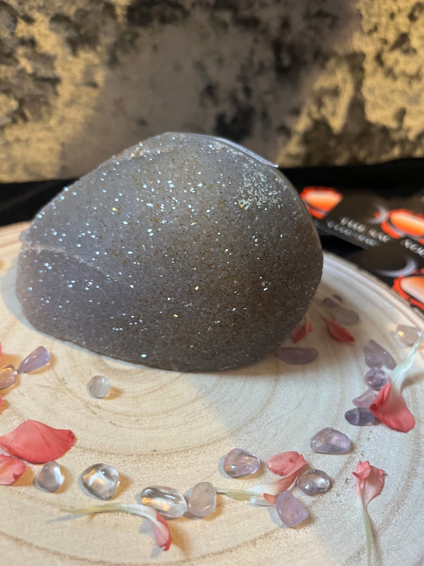 ‘Focus on Service’…Super special sparkly ‘sugar’ amethyst - collectors grade. 1.63 Kg