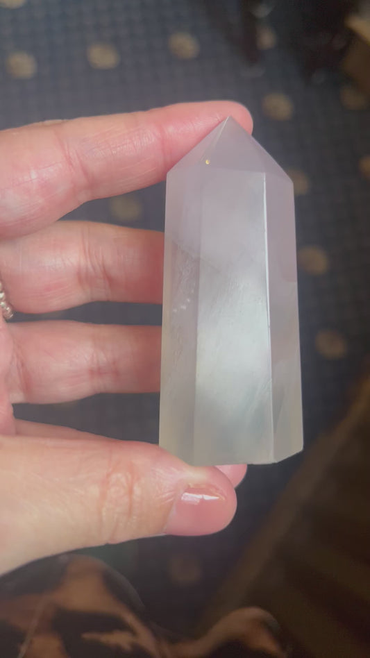 Rare Lavender / Yttrium Fluorite tower - small