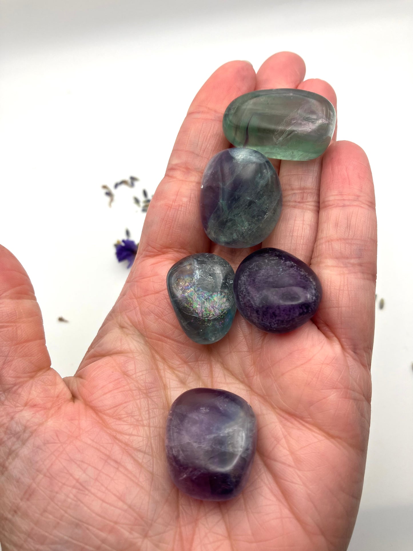 Fluorite tumblestones