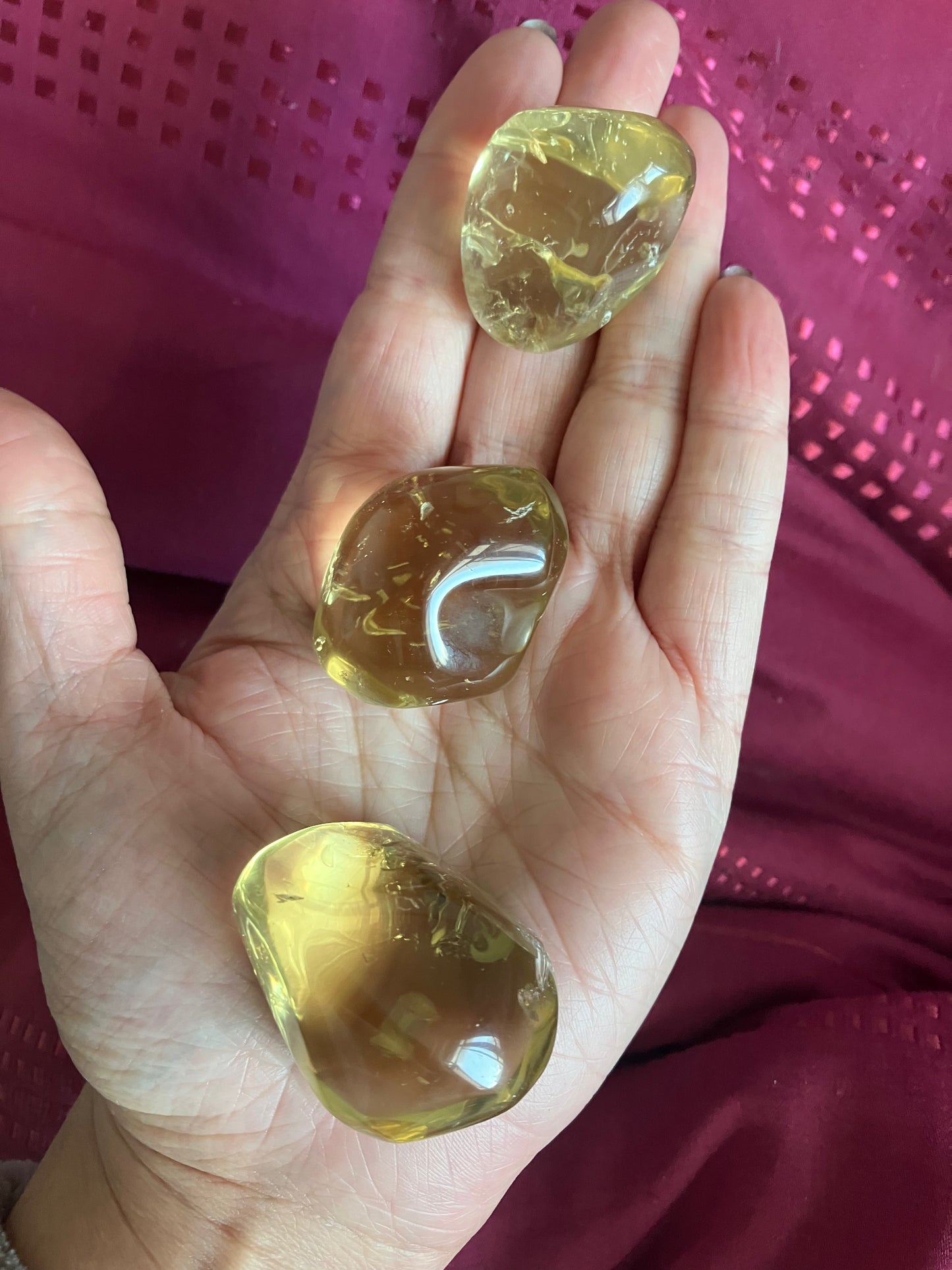 High Quality Large Natural Citrine tumble stones