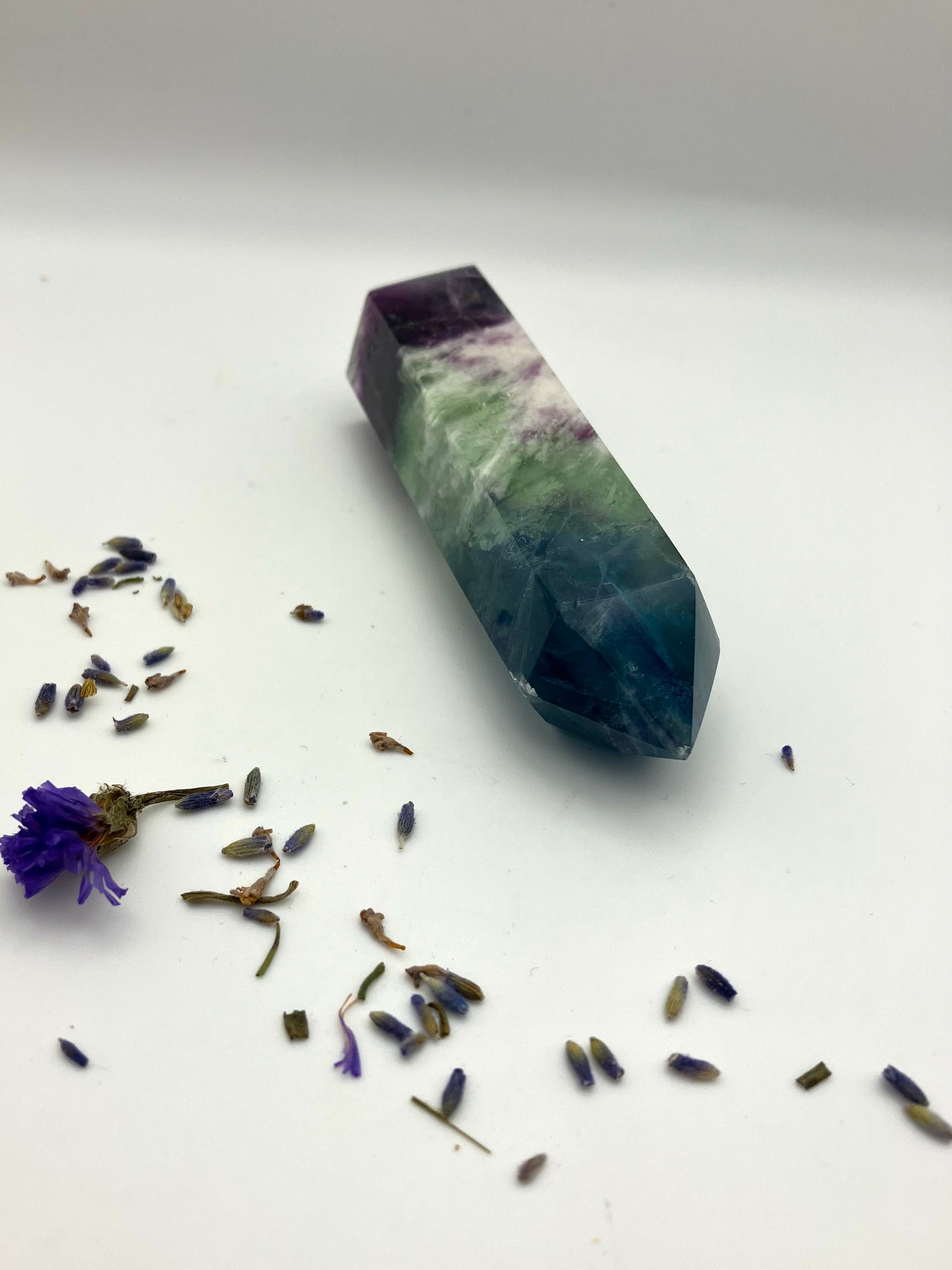 Feather Fluorite tower - 9.2cm