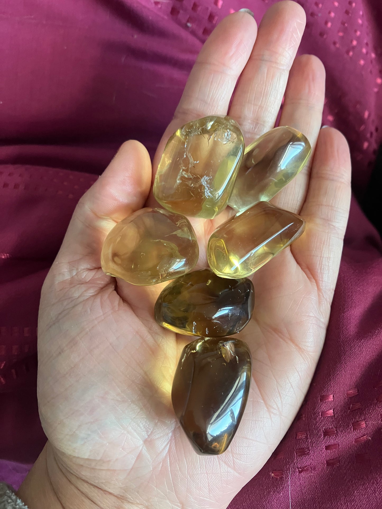 High Quality Large Natural Citrine tumble stones