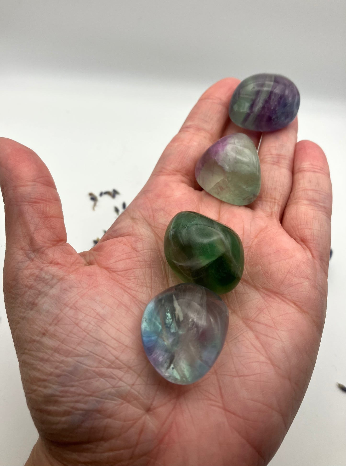 Fluorite tumblestones