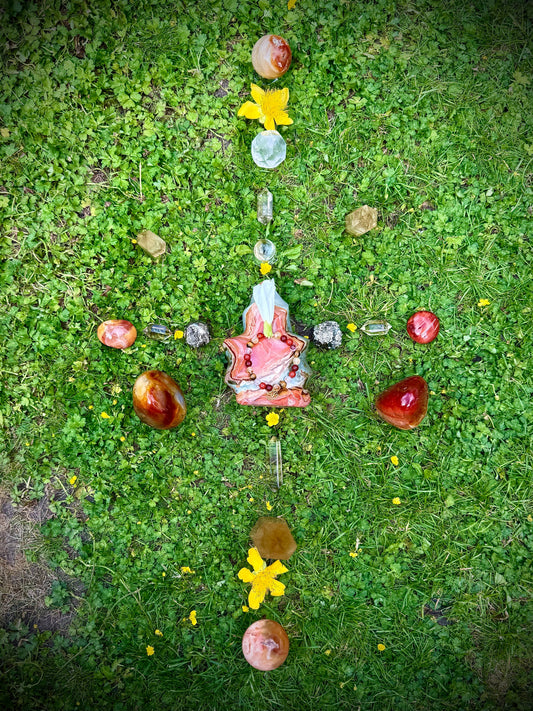Summer Solstice Crystal Grid