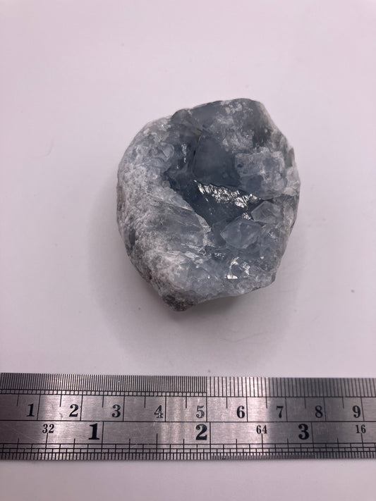 Egg shaped Celestite cluster 6cm