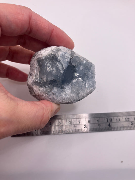 Egg shaped Celestite cluster 6cm