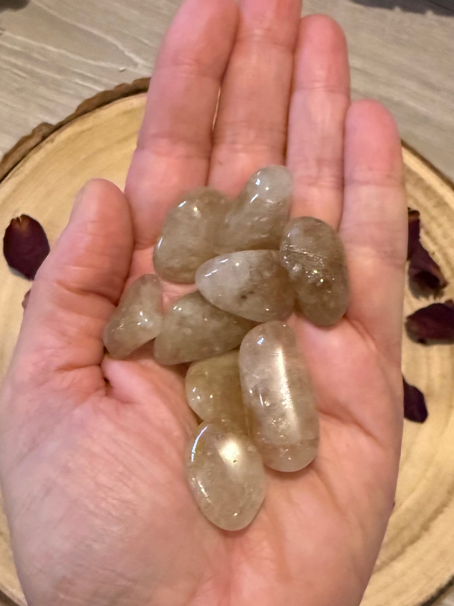 Natural Smoky Citrine tumble stones