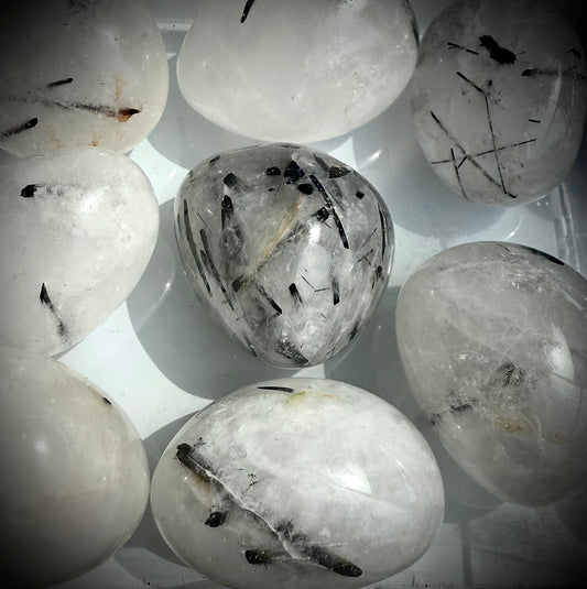 Large Premium Tourmaline in Quartz Tumblestones