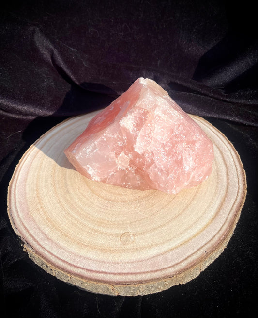 Lovely large chunk of rough rose quartz. 1.2 KG