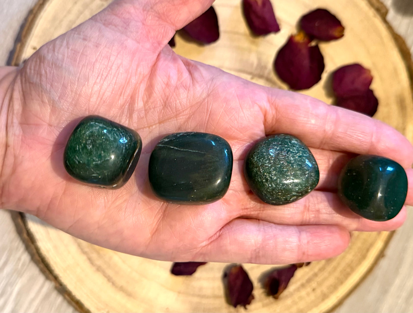 Dark Green Aventurine Tumblestones