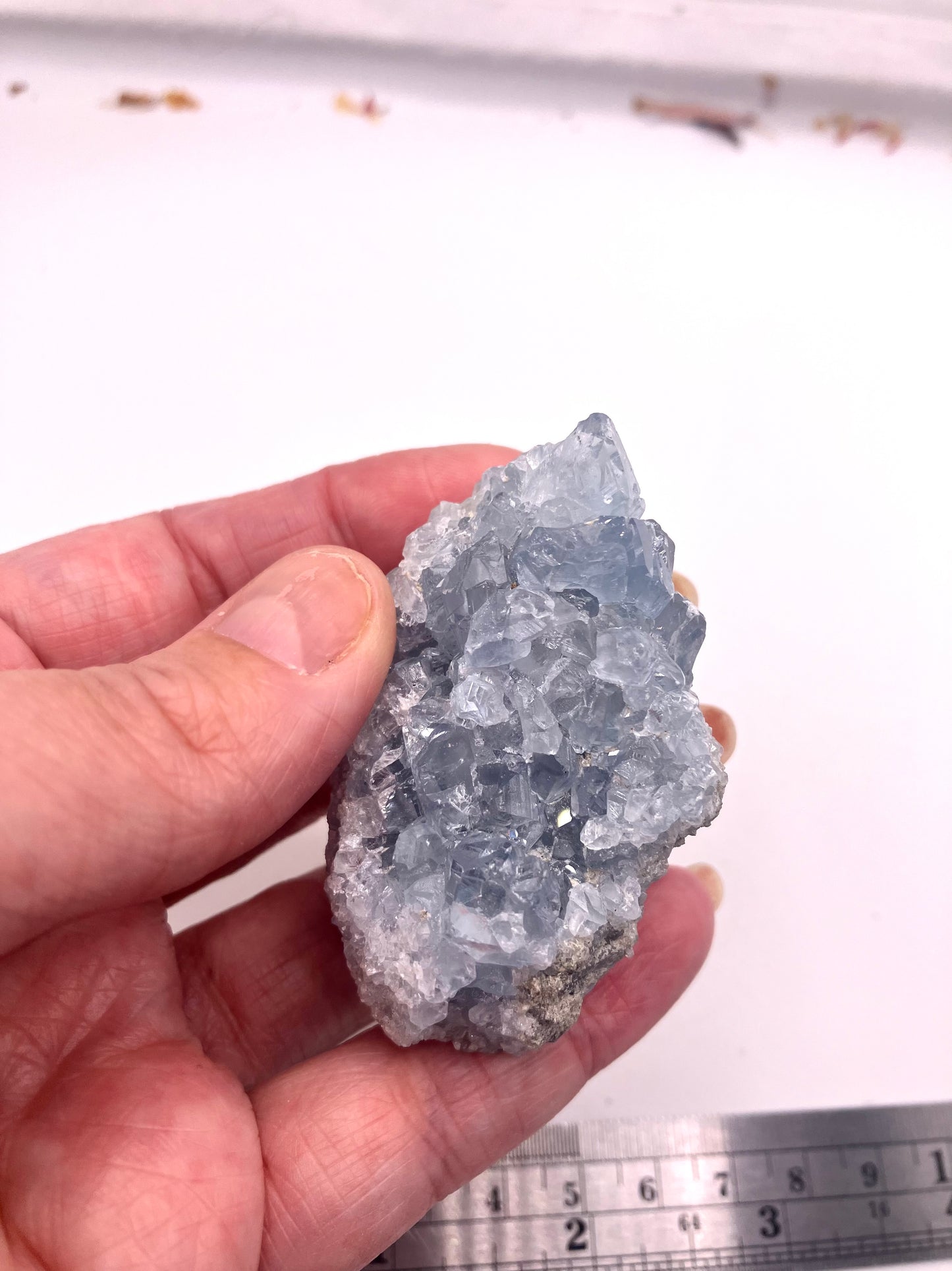 medium celestite cluster C 6.5cm