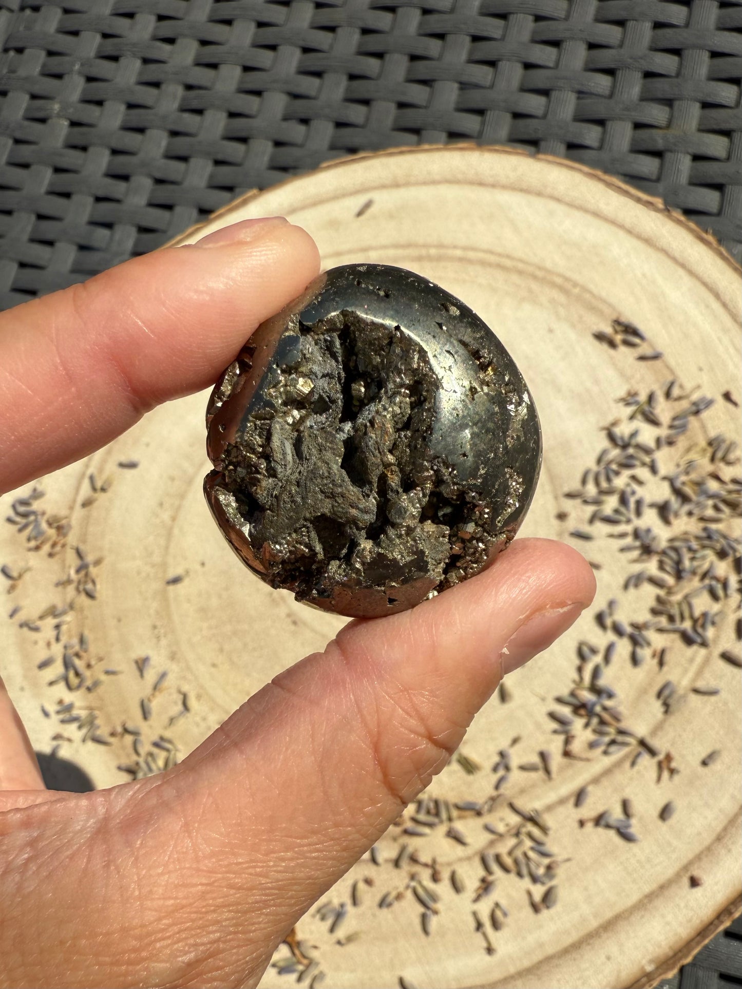Polished Pyrite Boulder