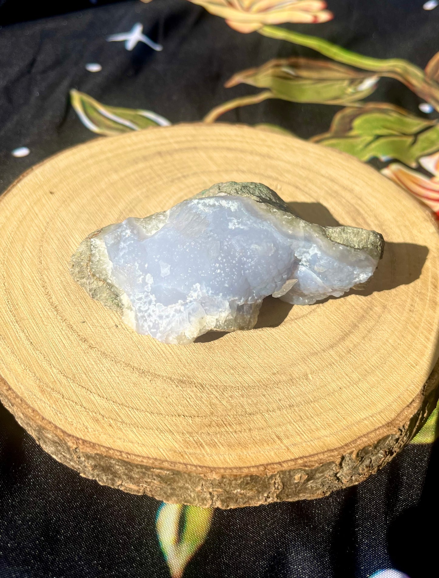 Rare blue Lace Agate druzy - 8.5cm