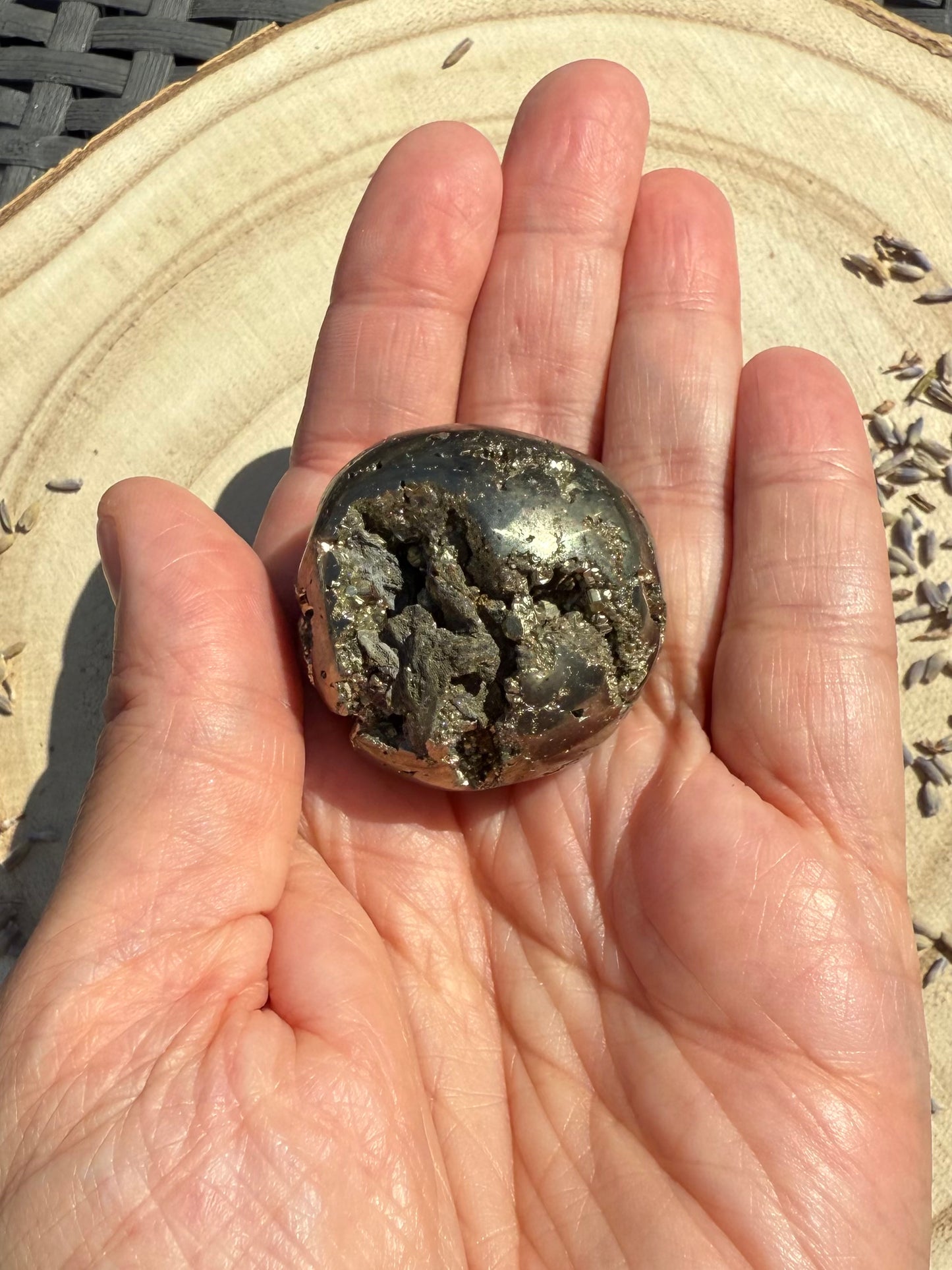 Polished Pyrite Boulder
