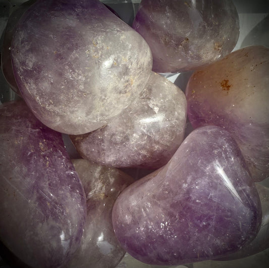 Large Amethyst tumble stones - Healing Crystal for Anxiety, Calm and Intuition