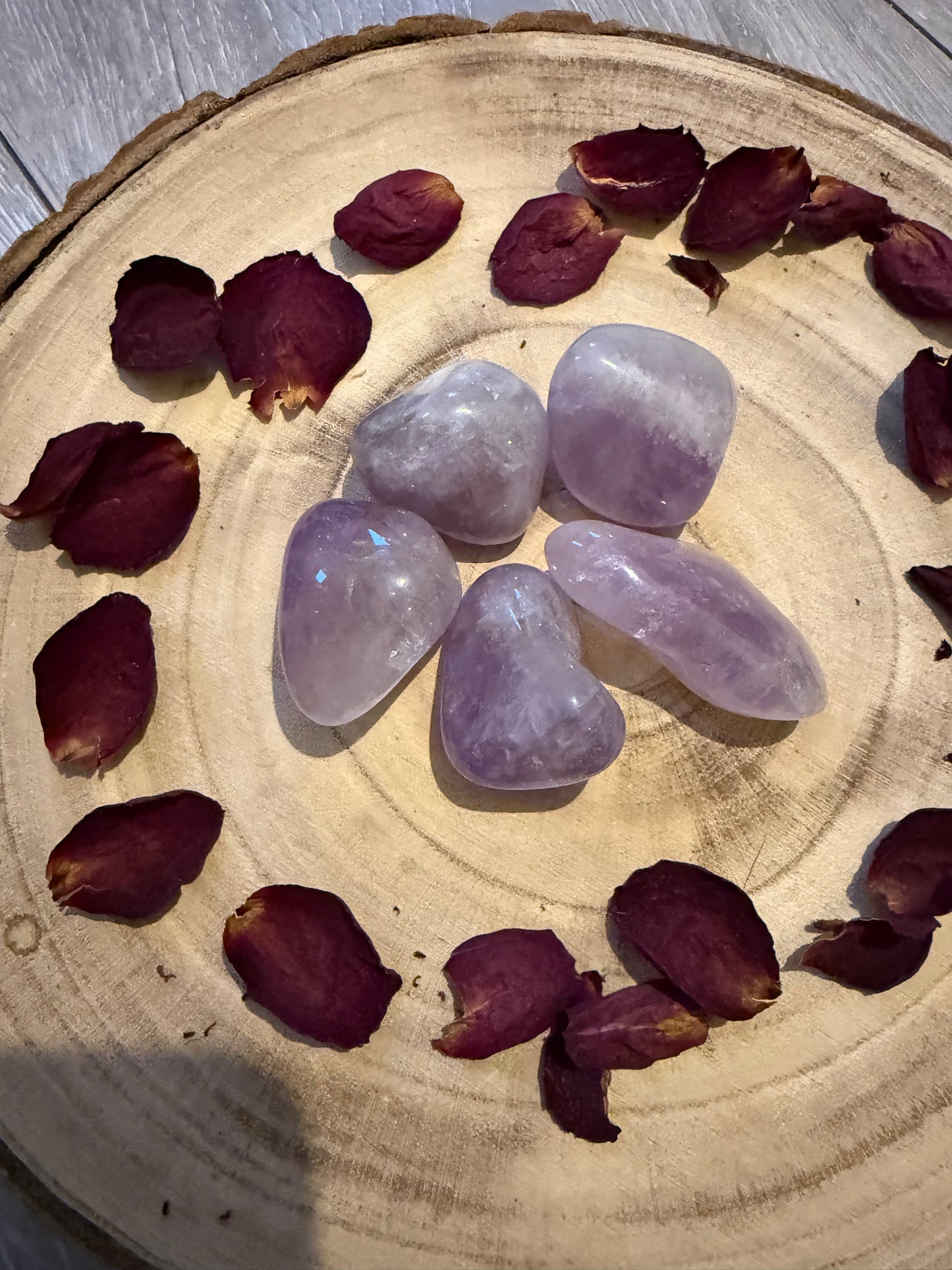 Large Amethyst tumble stones - Healing Crystal for Anxiety, Calm and Intuition