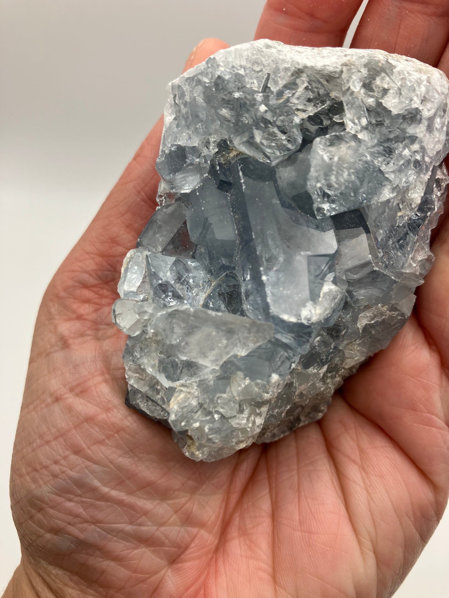 Celestite cluster 227g