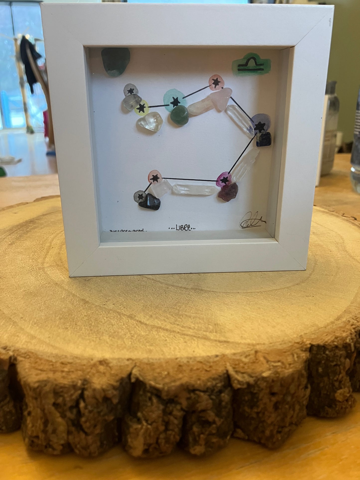 Mini Libra Constellation Crystal Grid