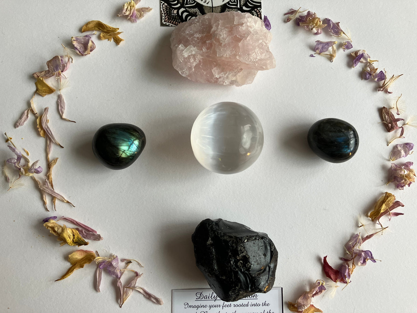 Protection Crystal healing bundle. Love, light, protection, reflection.