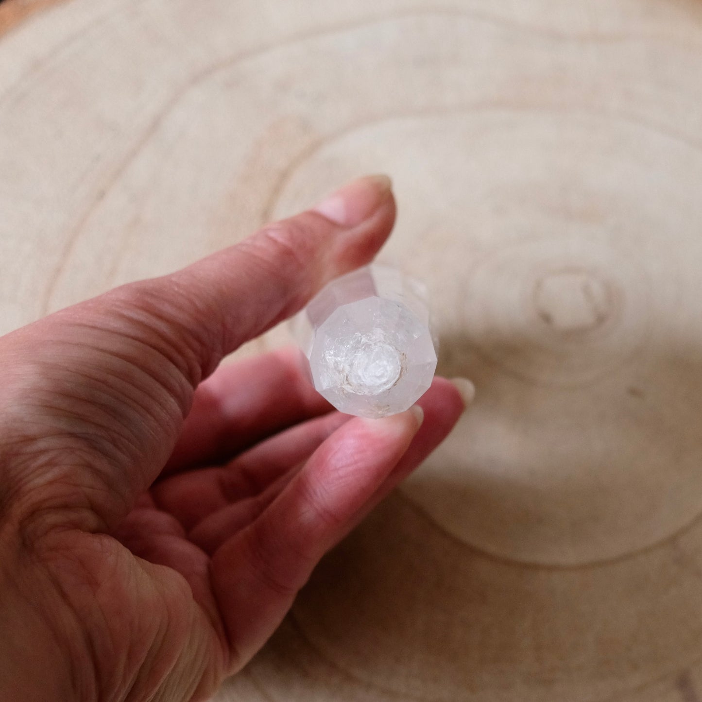 Clear Quartz Vogel Point - CHIPPED POINT