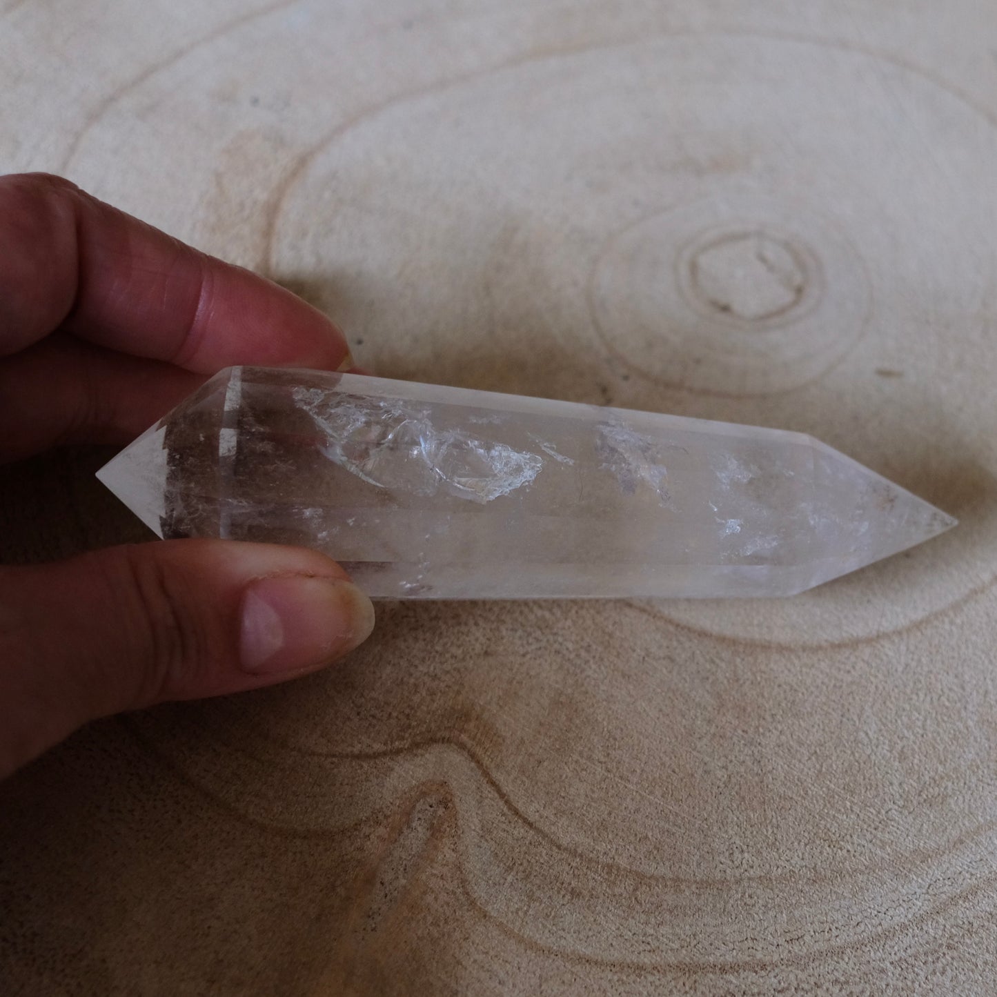 Clear Quartz Vogel Point - CHIPPED POINT