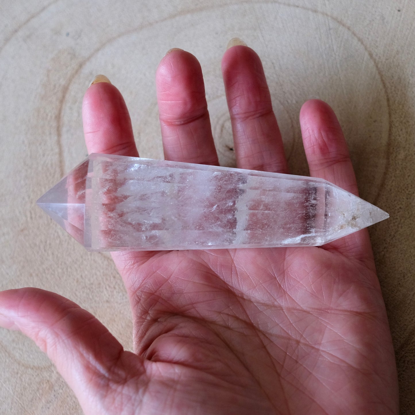 Clear Quartz Vogel Point - CHIPPED POINT