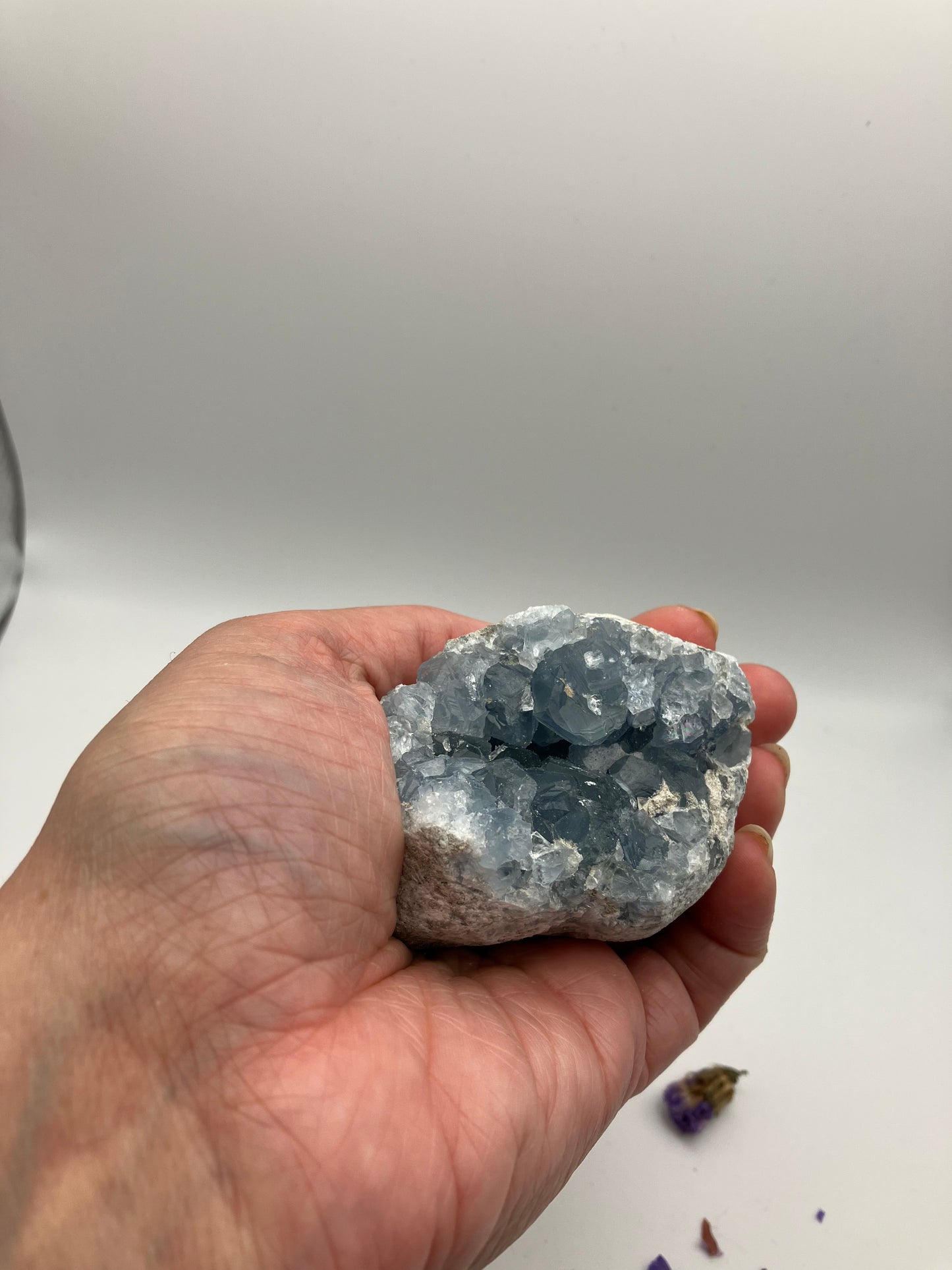 Egg shape Celestite cluster 251g