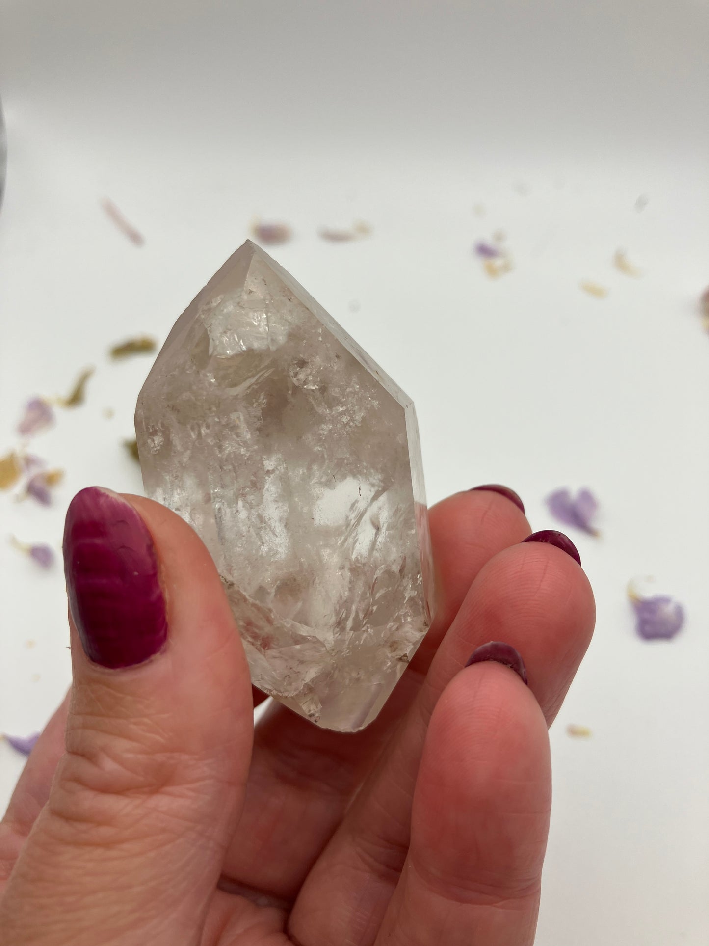 Polished Lithium Quartz DT point