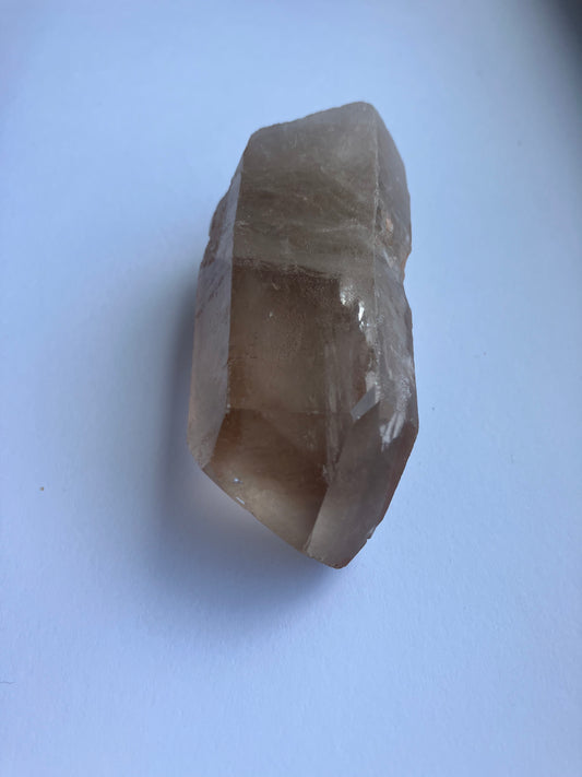 Smoky Quartz point with rainbows 147g