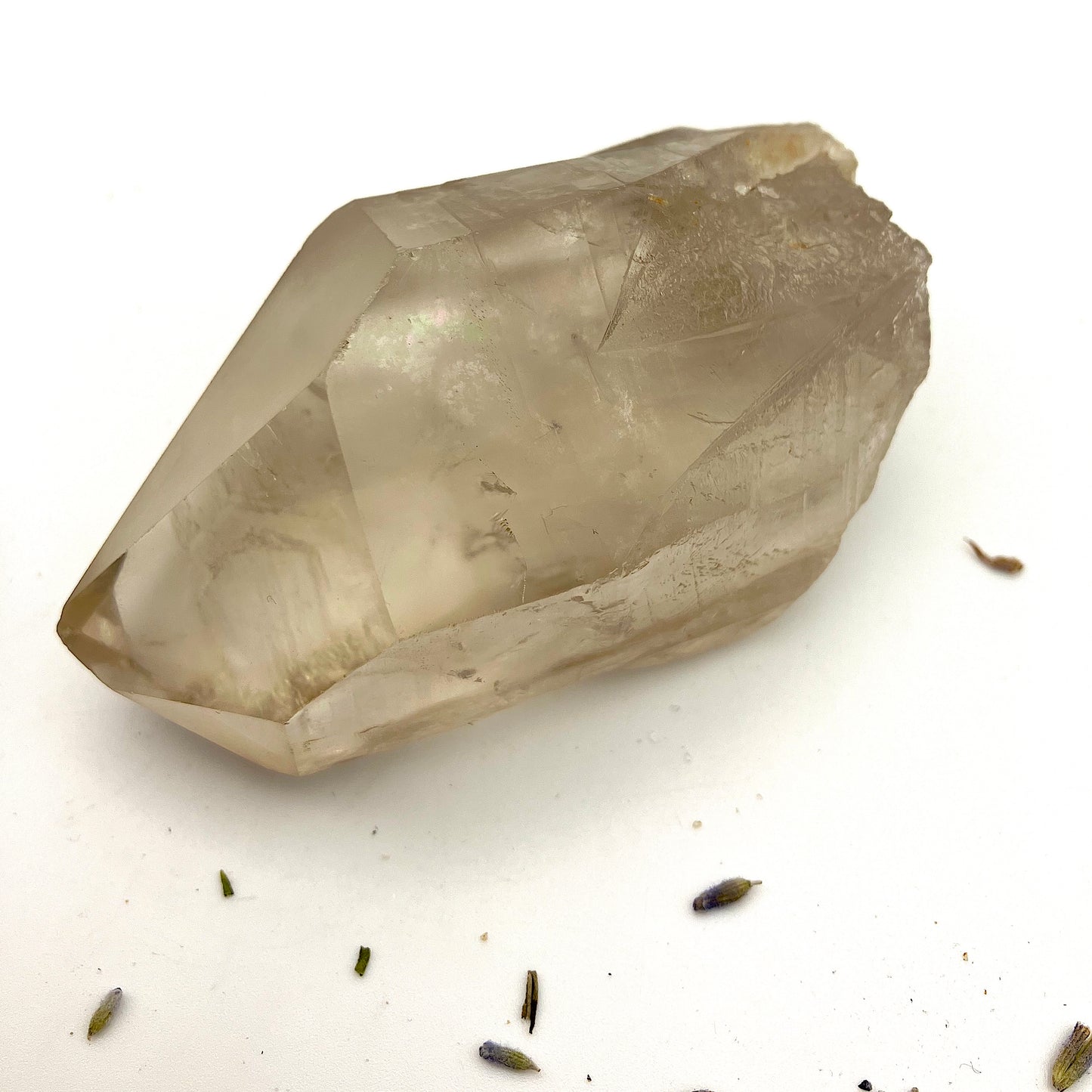 Light coloured Smoky Quartz point C - 153g