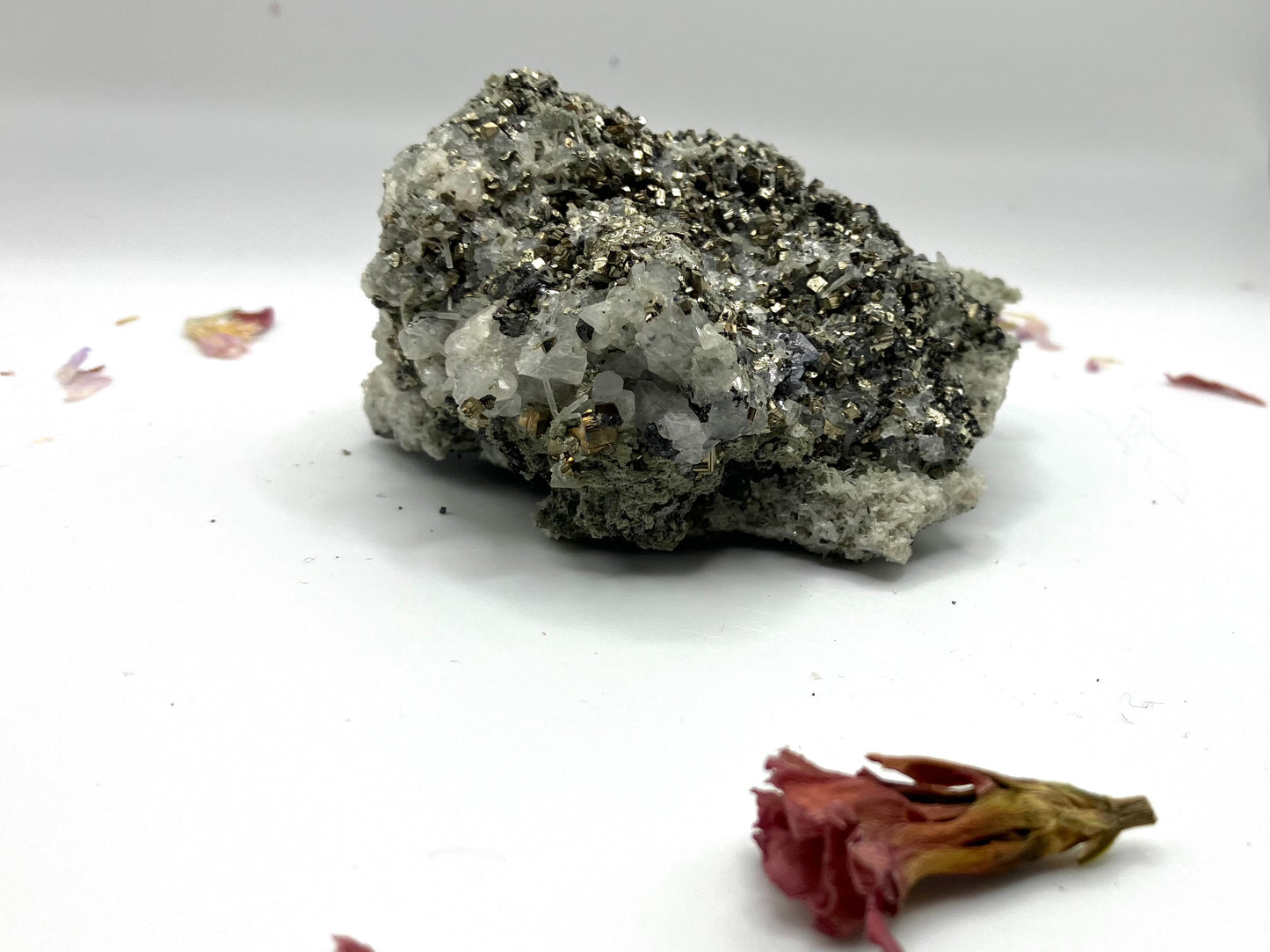 Pyrite and Black Sphalerite with Quartz needles.