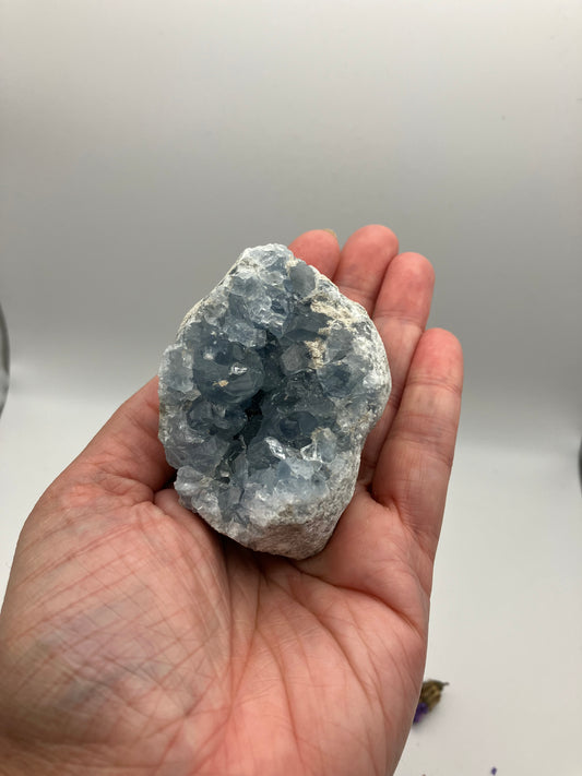 Egg shape Celestite cluster 251g