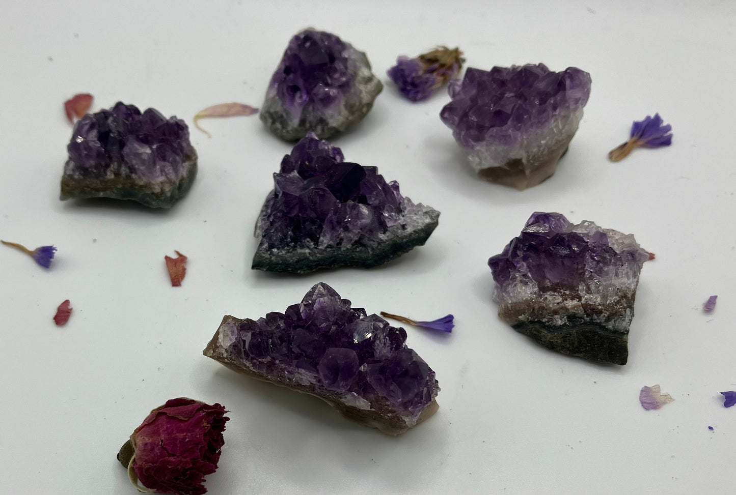 Amethyst Druze Clusters Small - high grade deep purple from Brazil