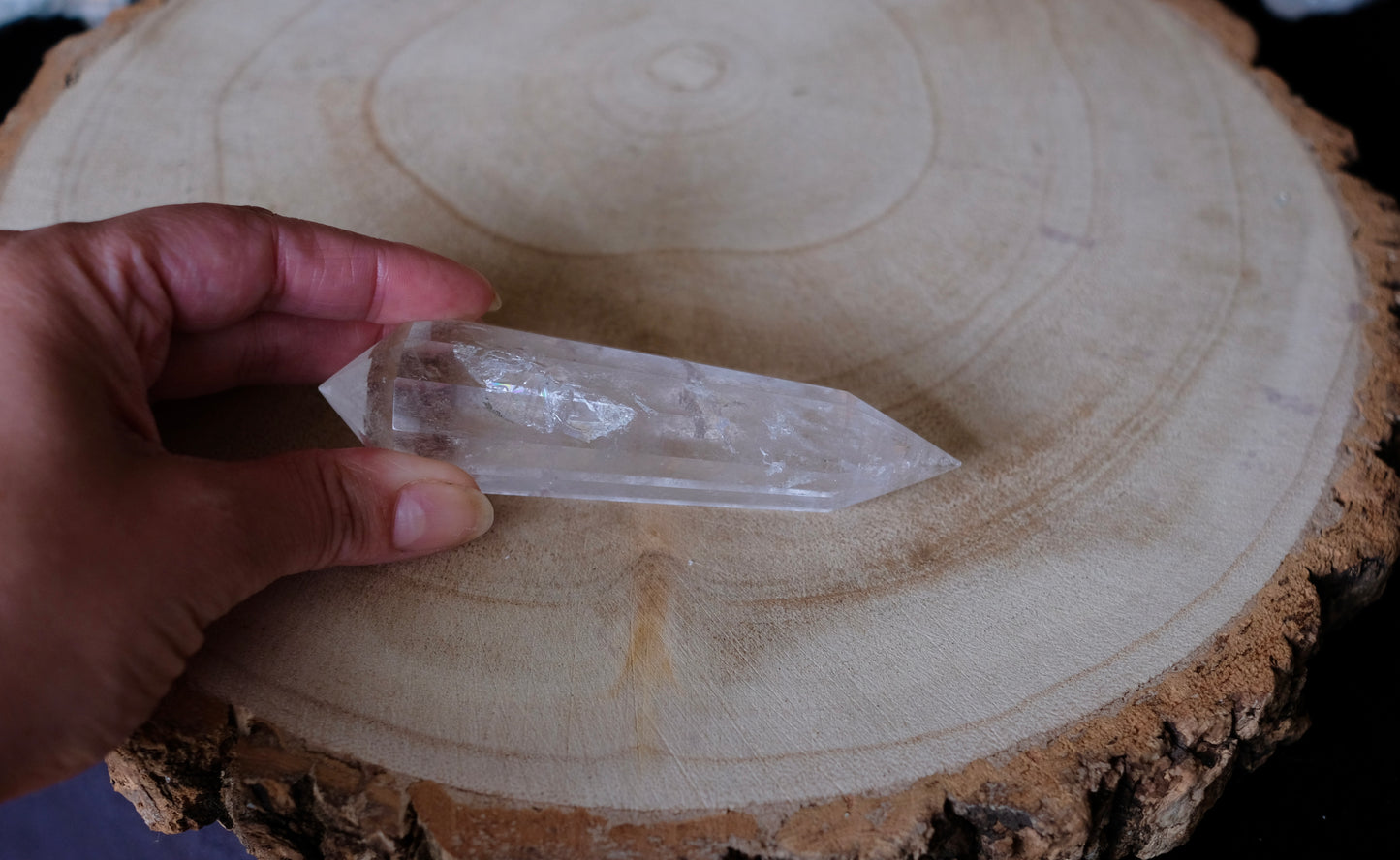 Clear Quartz Vogel Point - CHIPPED POINT