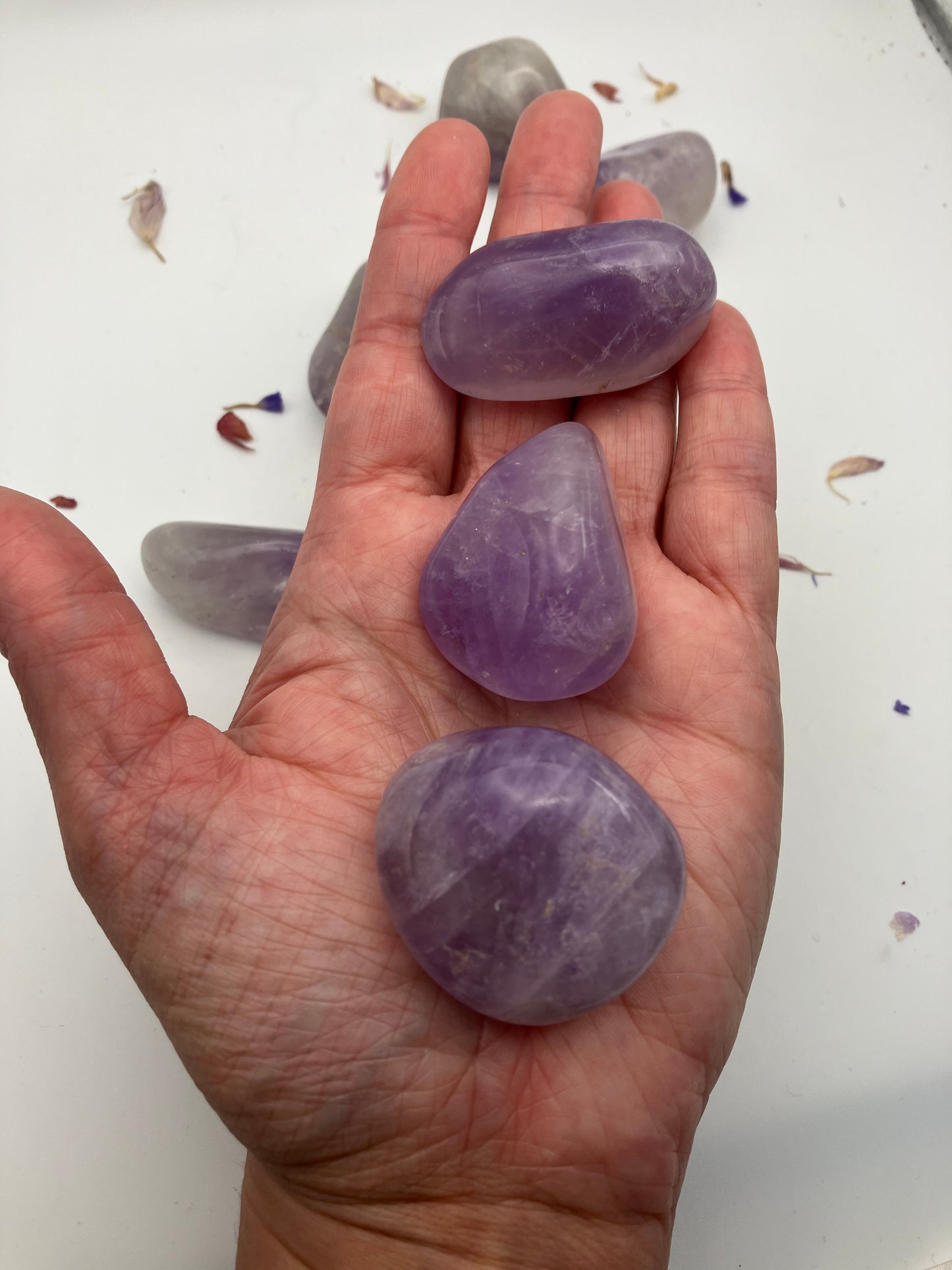 Large amethyst tumble stones