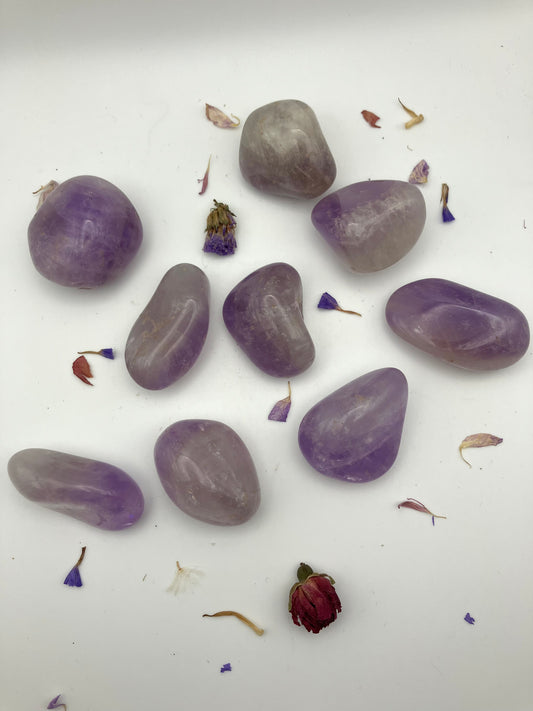 Large amethyst tumble stones