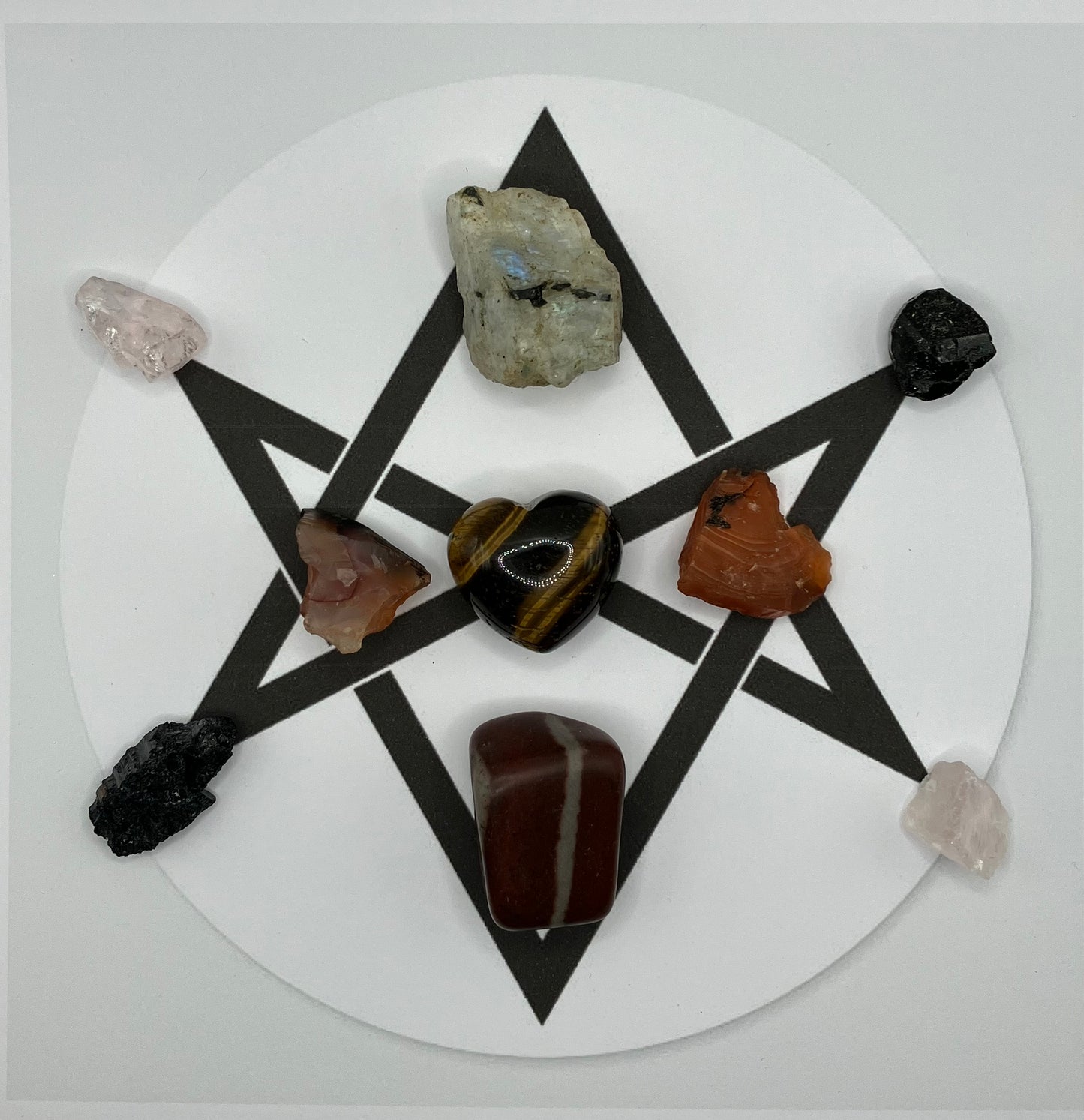 Masculine and feminine energy balance, passion, power and creativity. Tigers eye, moonstone,