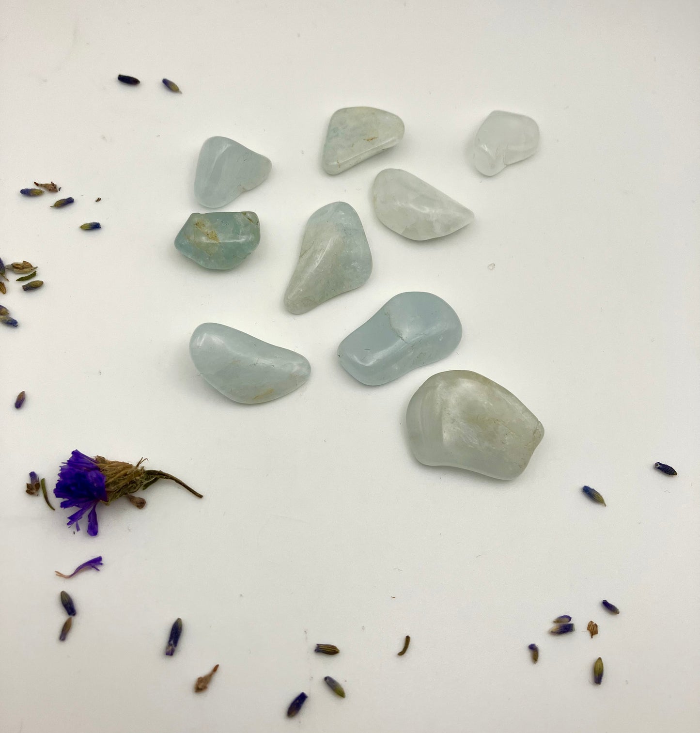 Aquamarine Tumble stones - small