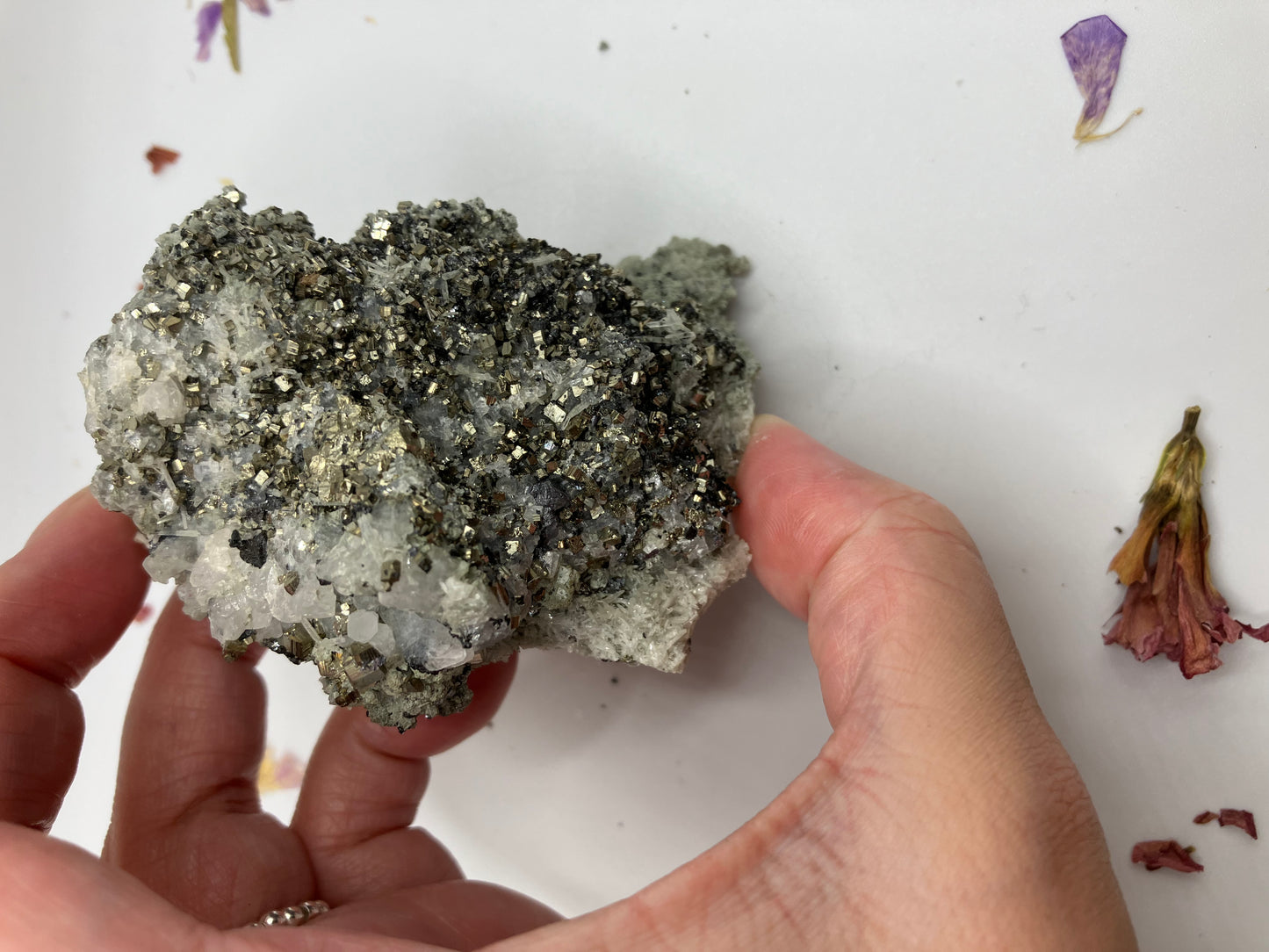 Pyrite and Black Sphalerite with Quartz needles.