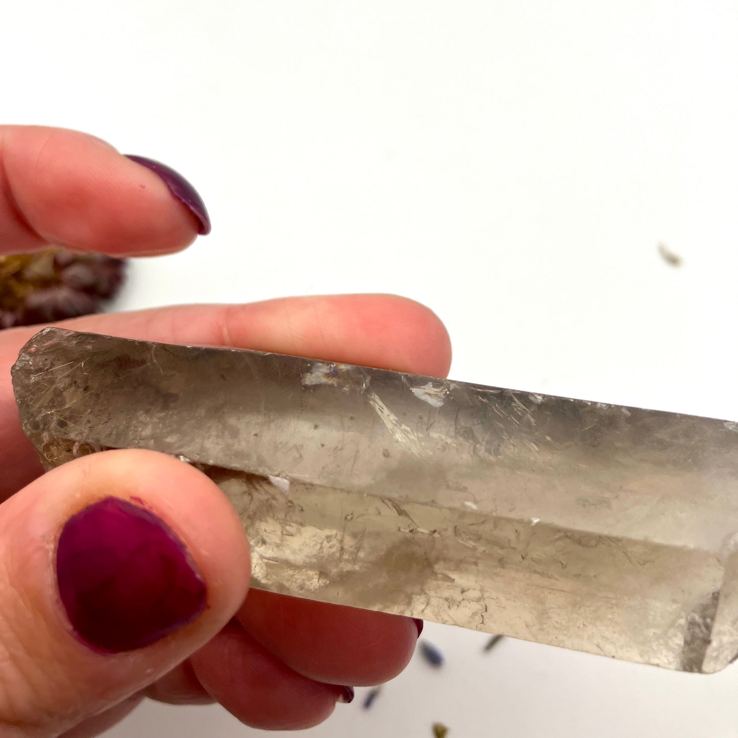 Smoky Quartz point F 73g