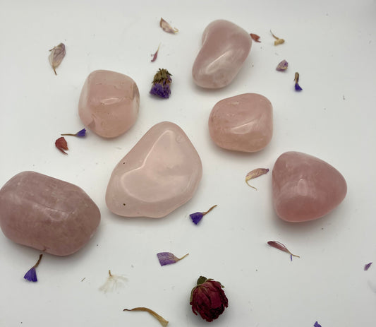 AA Large Rose Quartz tumble stones