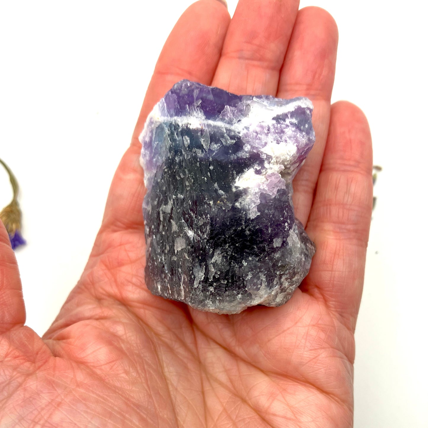 Mainly Purple Rough Fluorite chunk - 94g