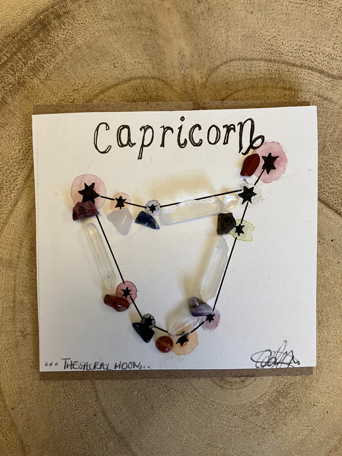 Mini Capricorn Constellation Crystal Grid